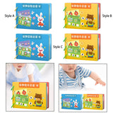 Montessori Toy Easy Use Durable Early Learning Interaction Game Sticker Book Style A