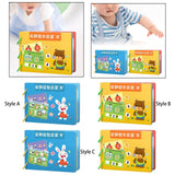 Montessori Toy Easy Use Durable Early Learning Interaction Game Sticker Book Style A