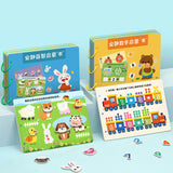 Montessori Toy Easy Use Durable Early Learning Interaction Game Sticker Book Style A