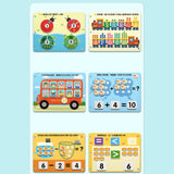 Montessori Toy Easy Use Durable Early Learning Interaction Game Sticker Book Style B