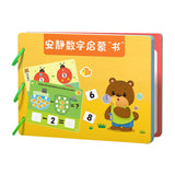 Montessori Toy Easy Use Durable Early Learning Interaction Game Sticker Book Style B