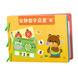 Montessori Toy Easy Use Durable Early Learning Interaction Game Sticker Book Style B