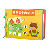 Montessori Toy Easy Use Durable Early Learning Interaction Game Sticker Book Style B