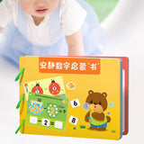 Montessori Toy Easy Use Durable Early Learning Interaction Game Sticker Book Style B