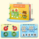 Montessori Toy Easy Use Durable Early Learning Interaction Game Sticker Book Style B