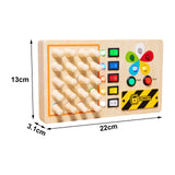 Wooden Busy Board Parent Child Play Role Game Educational Toy Montessori Toy