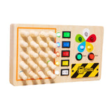 Wooden Busy Board Parent Child Play Role Game Educational Toy Montessori Toy