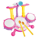 Kids Drum Set Developmental Musical Baby Toy for Children 6 12 18 Month Kids Pink