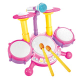 Kids Drum Set Developmental Musical Baby Toy for Children 6 12 18 Month Kids Pink