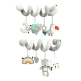 Baby Crib Hanging Rattle Cartoon Spiral Stroller Toy for Newborn Unique Gift elephant bird