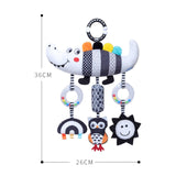 Baby Crib Mobile Black and White Mobiles Baby Crib Rattles for Ages 0+ Months Crocodile