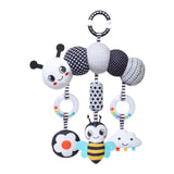 Baby Crib Mobile Black and White Mobiles Baby Crib Rattles for Ages 0+ Months Worm