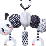 Baby Crib Mobile Black and White Mobiles Baby Crib Rattles for Ages 0+ Months Worm