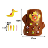 Magnetic Bird Feeding Game Bird Worm Toy for 2 Year Old Birthday Gifts M