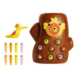 Magnetic Bird Feeding Game Bird Worm Toy for 2 Year Old Birthday Gifts M