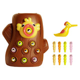 Magnetic Bird Feeding Game Bird Worm Toy for 2 Year Old Birthday Gifts M