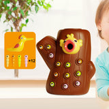 Magnetic Bird Feeding Game Bird Worm Toy for 2 Year Old Birthday Gifts L