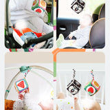 Baby Crib Hanging Toys Soft Toys Baby Stroller Toy for Newborn Boys Children Black White