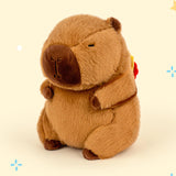 Capybara Stuffed Animal Plush Toy Decoration for Boys Girls Kids Adults with Hat 23cm