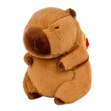 Capybara Stuffed Animal Plush Toy Decoration for Boys Girls Kids Adults with Burger Bag 23cm