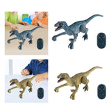 Maxbell Remote Control Dinosaur for Kids with Light RC Walking Dinosaur for Children grey