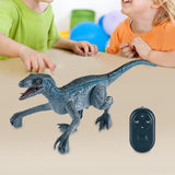Maxbell Remote Control Dinosaur for Kids with Light RC Walking Dinosaur for Children grey