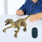 Remote Control Dinosaur for Kids with Light RC Walking Dinosaur for Children yellow