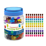 Counting Bears Montessori Patterning Grouping Counting Toys for Toddlers 100 bears