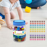 Counting Bears Montessori Patterning Grouping Counting Toys for Toddlers 100 bears