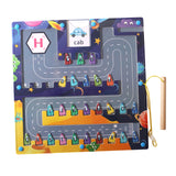 Magnetic Alphabet Maze Letter Puzzle for Boys Girls 3 4 5 Years Old Children Plane