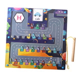 Magnetic Alphabet Maze Letter Puzzle for Boys Girls 3 4 5 Years Old Children Plane