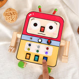 Wooden Busy Board Early Learning Educational Sensory Toy for Kids Boys Girls