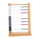 Preschool Math Learning Toy Wooden Abacus Toy for Preschool Elementary Gifts 23.5cmx7cmx33.5cm