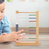 Preschool Math Learning Toy Wooden Abacus Toy for Preschool Elementary Gifts 23.5cmx7cmx33.5cm