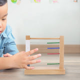 Preschool Math Learning Toy Wooden Abacus Toy for Preschool Elementary Gifts 23.5cmx7cmx21cm