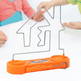 Electric Maze Toys Party Game Physical Scientific Educational for Kids Teens Orange