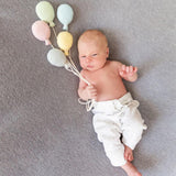 Newborn Photo Props Durable Photo Studio Lovely Infant Photo Backdrops Decor 5 balloons