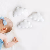 Newborn Photo Props Durable Photo Studio Lovely Infant Photo Backdrops Decor 3 clouds