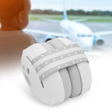 Ear Defenders with Elastic Headband Baby Ear Muffs for Infant Newborn Travel White