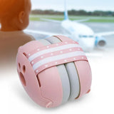 Ear Defenders with Elastic Headband Baby Ear Muffs for Infant Newborn Travel Pink