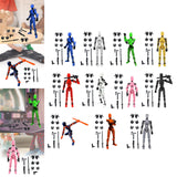 3D Printed Multi Jointed Movable Male Action Figure for Collection Role Play blue and black