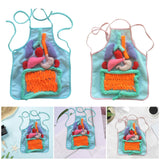 3D Organ Apron Science Children Learning Apron for School Viscera Body Parts blue