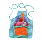 3D Organ Apron Science Children Learning Apron for School Viscera Body Parts blue