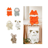 Stuffed Animal Plush Toy Cartoon Pillow Doll for Living Room Desktop Orange