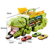 Dinosaur Transporter Truck Dinosaur Swallowing Truck for Kids Party Supplies green