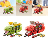 Dinosaur Transporter Truck Dinosaur Swallowing Truck for Kids Party Supplies green