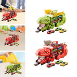 Dinosaur Transporter Truck Dinosaur Swallowing Truck for Kids Party Supplies green