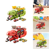 Dinosaur Transporter Truck Dinosaur Swallowing Truck for Kids Party Supplies green