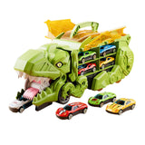 Dinosaur Transporter Truck Dinosaur Swallowing Truck for Kids Party Supplies green