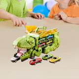 Dinosaur Transporter Truck Dinosaur Swallowing Truck for Kids Party Supplies green